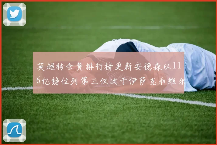 英超转会费排行榜更新安德森以116亿镑位列第三仅次于伊萨克和维尔茨